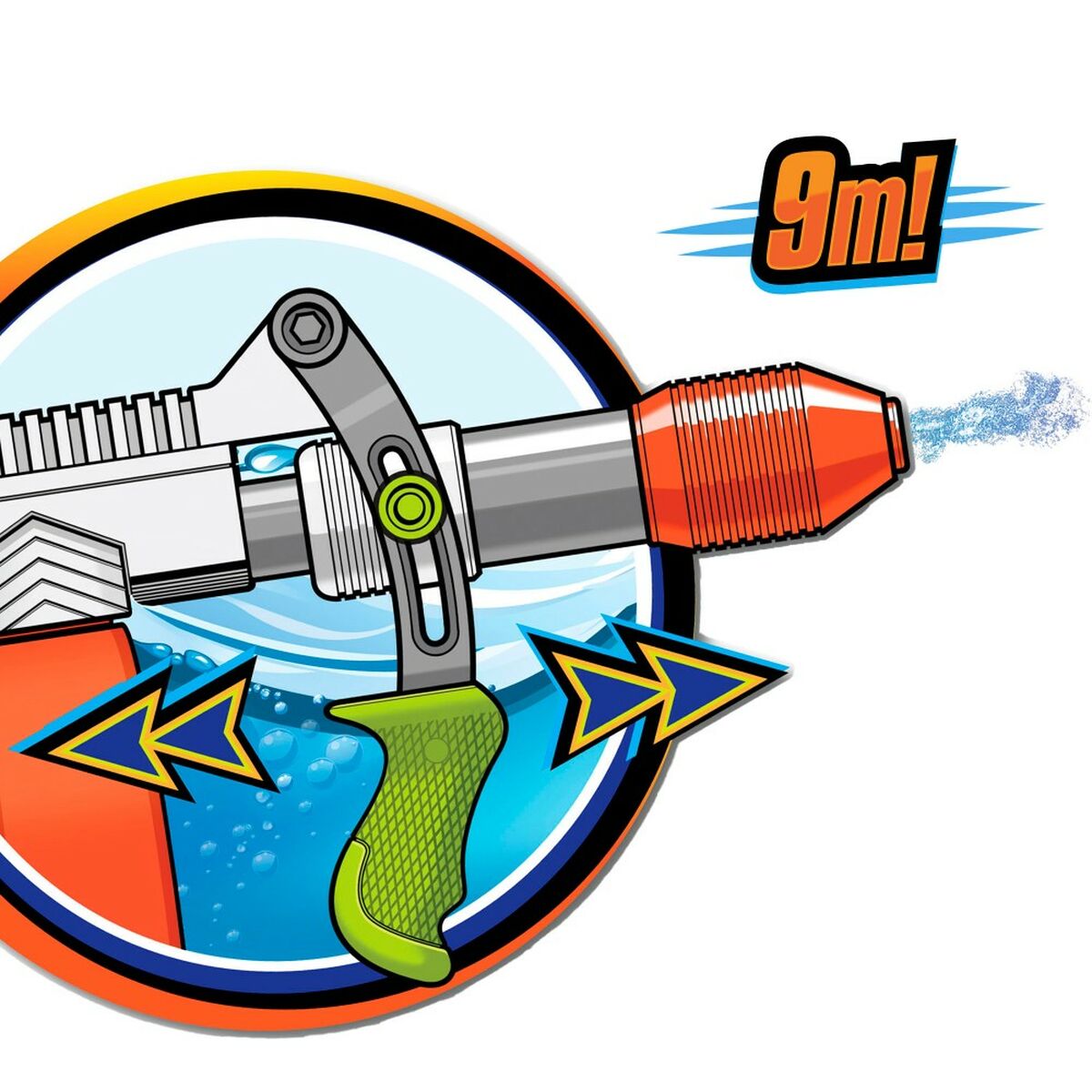 Pistola ad Acqua 650 ml 50,5 x 21,5 x 6,5 cm (2 Unità)