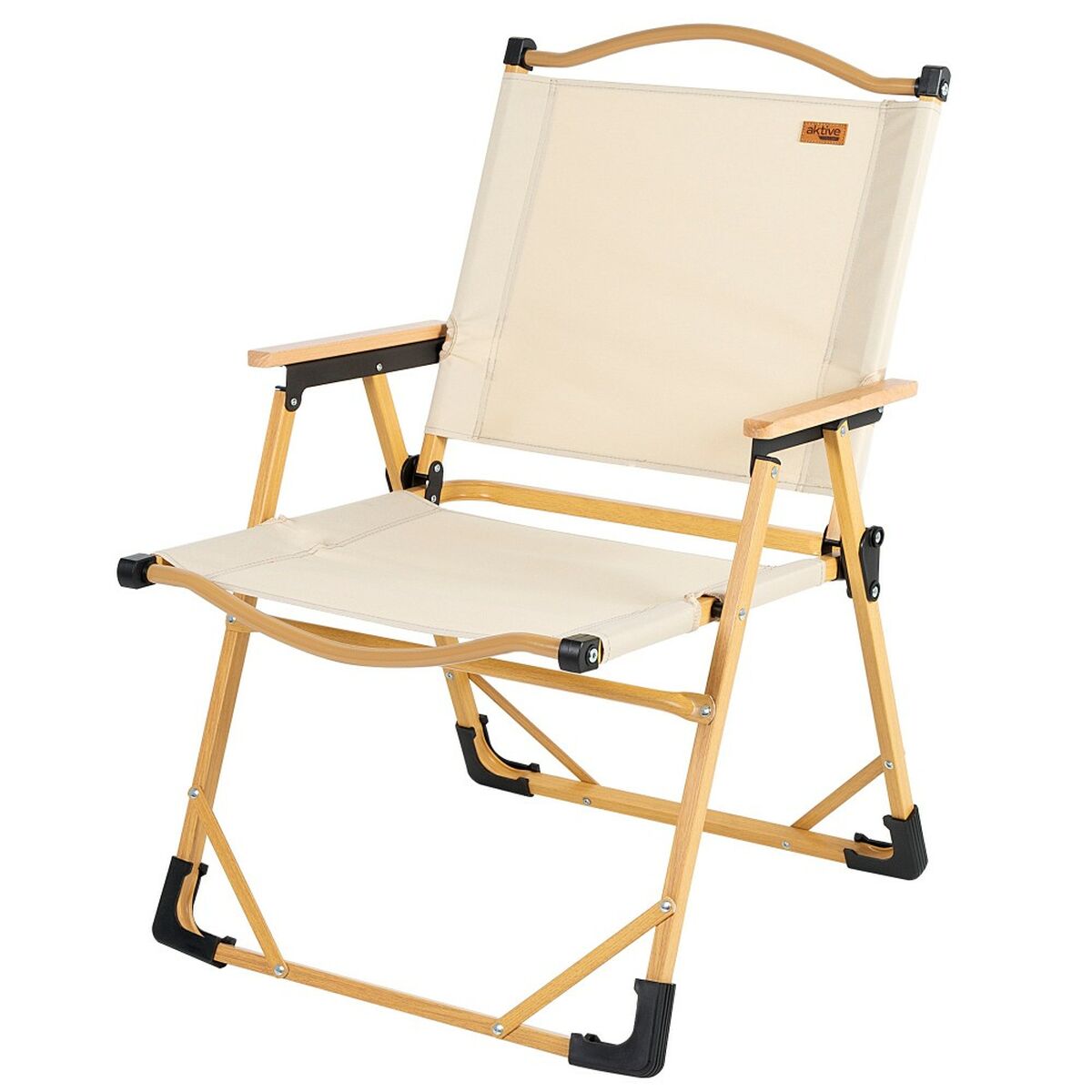 Sedia da Campeggio Pieghevole Aktive Sabana Terra 47 x 77 x 51 cm (2 Unità)