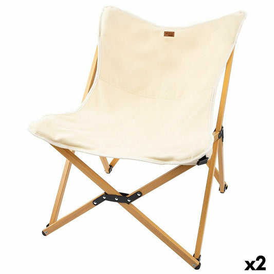 Sedia da Campeggio Pieghevole Aktive Terra 58 x 73 x 61 cm (2 Unità)
