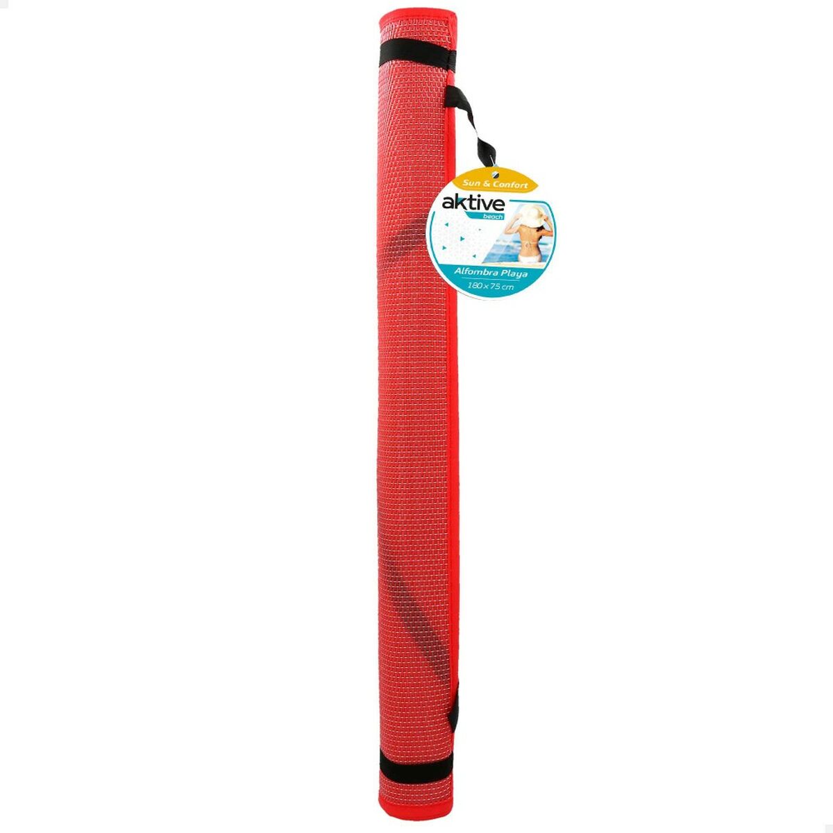 Tappeto da spiaggia Aktive 180 x 75 cm PVC (12 Unità)