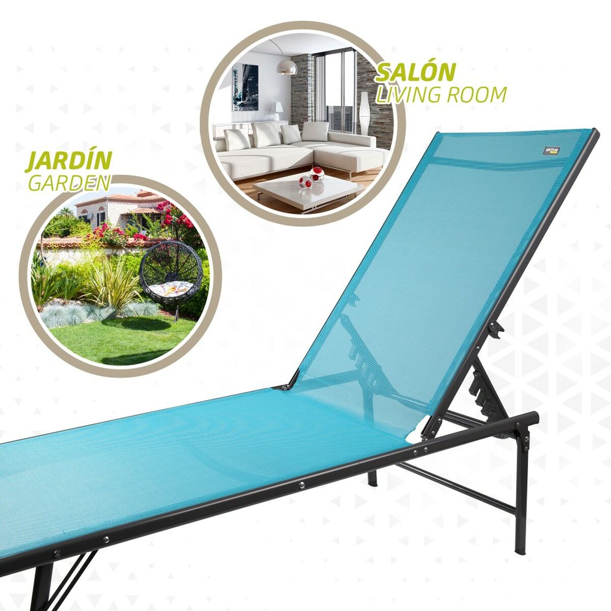Amaca Aktive Azzurro 180 x 35 x 49 cm (2 Unità)