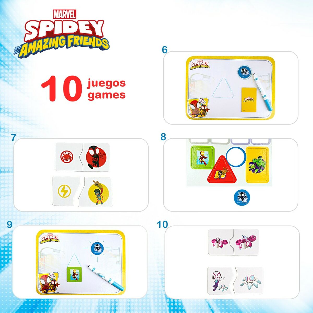 Tavolo multi-gioco Spidey (6 Unità)