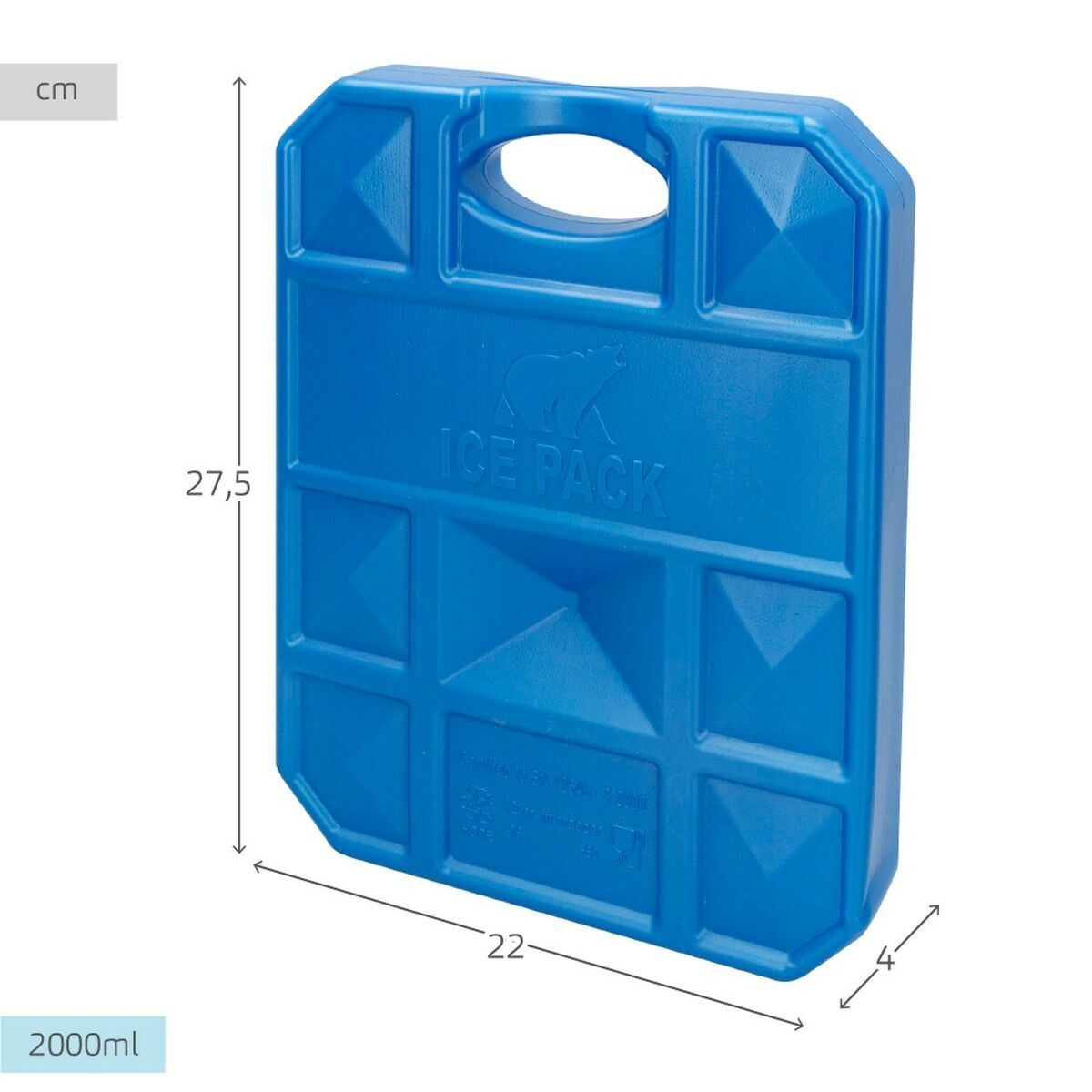 Siberini Aktive Azzurro 2 Kg 22 x 27,5 x 4 cm (6 Unità)