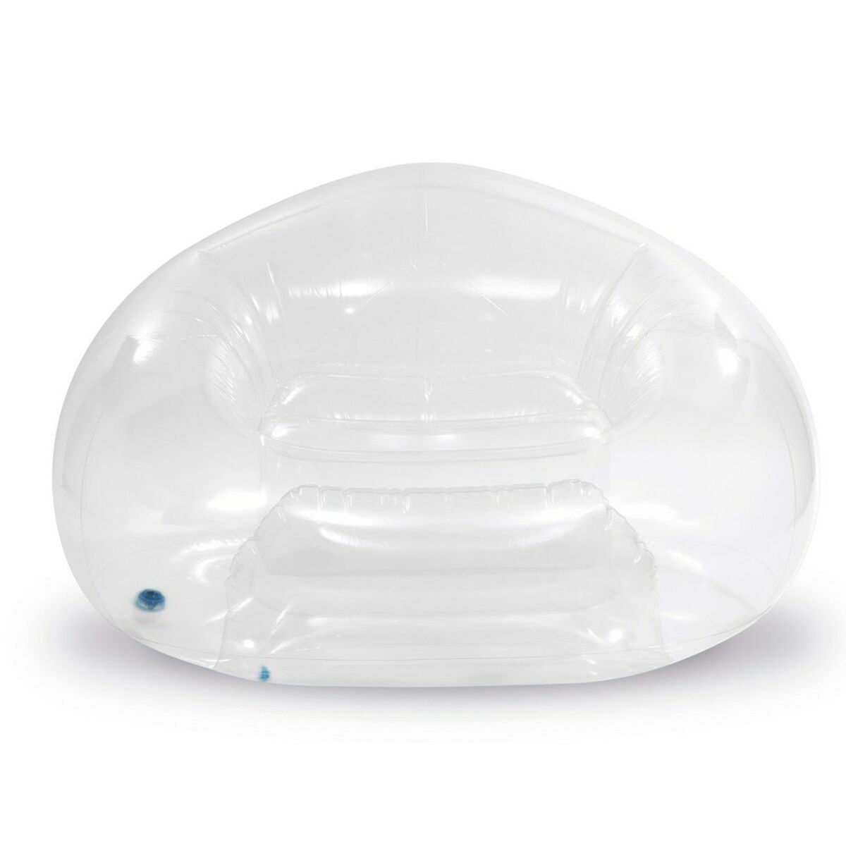 Poltrona da Piscina Gonfiabile Intex Beanless Trasparente 137 x 74 x 127 cm (4 Unità)