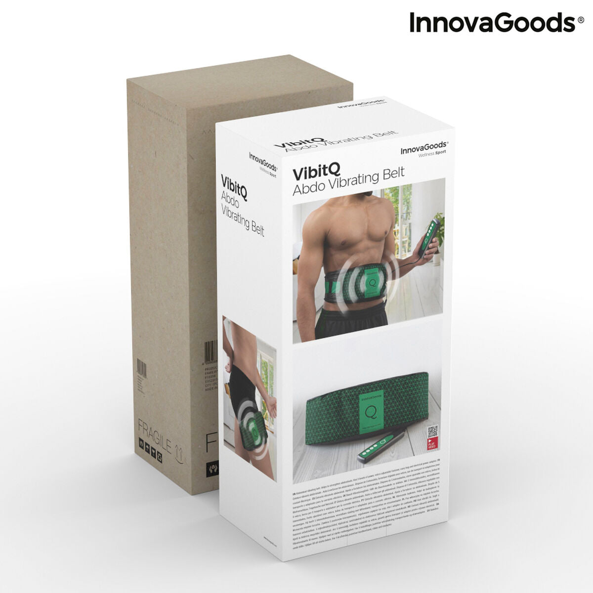 Cintura Vibrante Abdo VibitQ InnovaGoods IG812911 (Ricondizionati A)