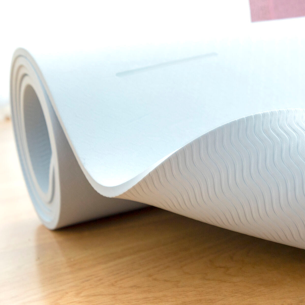 Tappetino da Yoga Antiscivolo con Linee di Posizione e Manuale per gli Esercizi Asamat InnovaGoods Azzurro (Ricondizionati A)