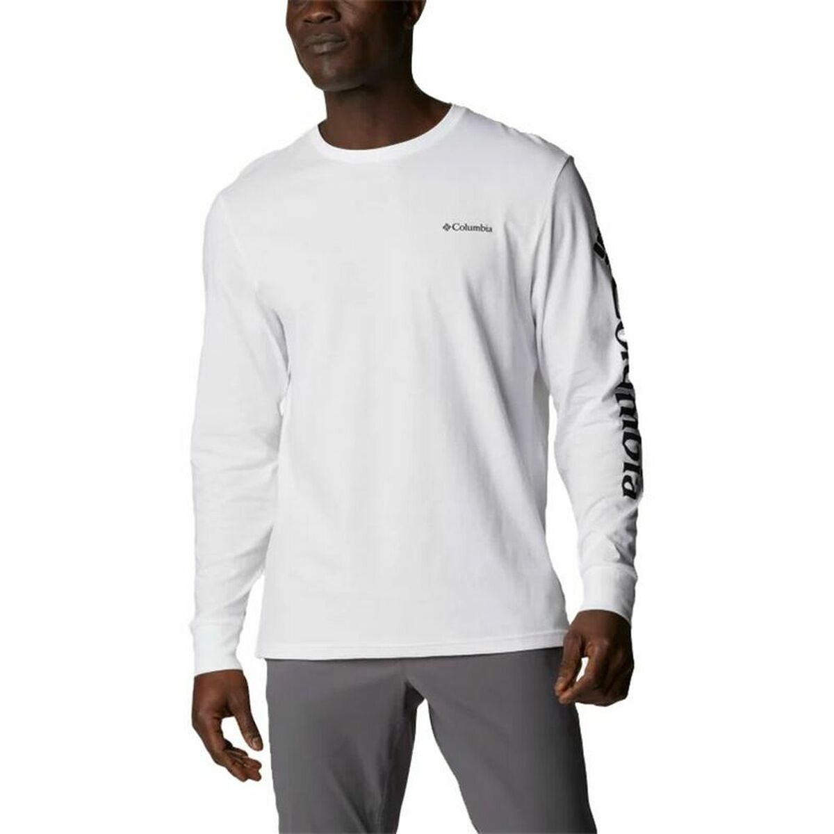 Camicia a Maniche Lunghe Uomo Columbia North Cascades Bianco