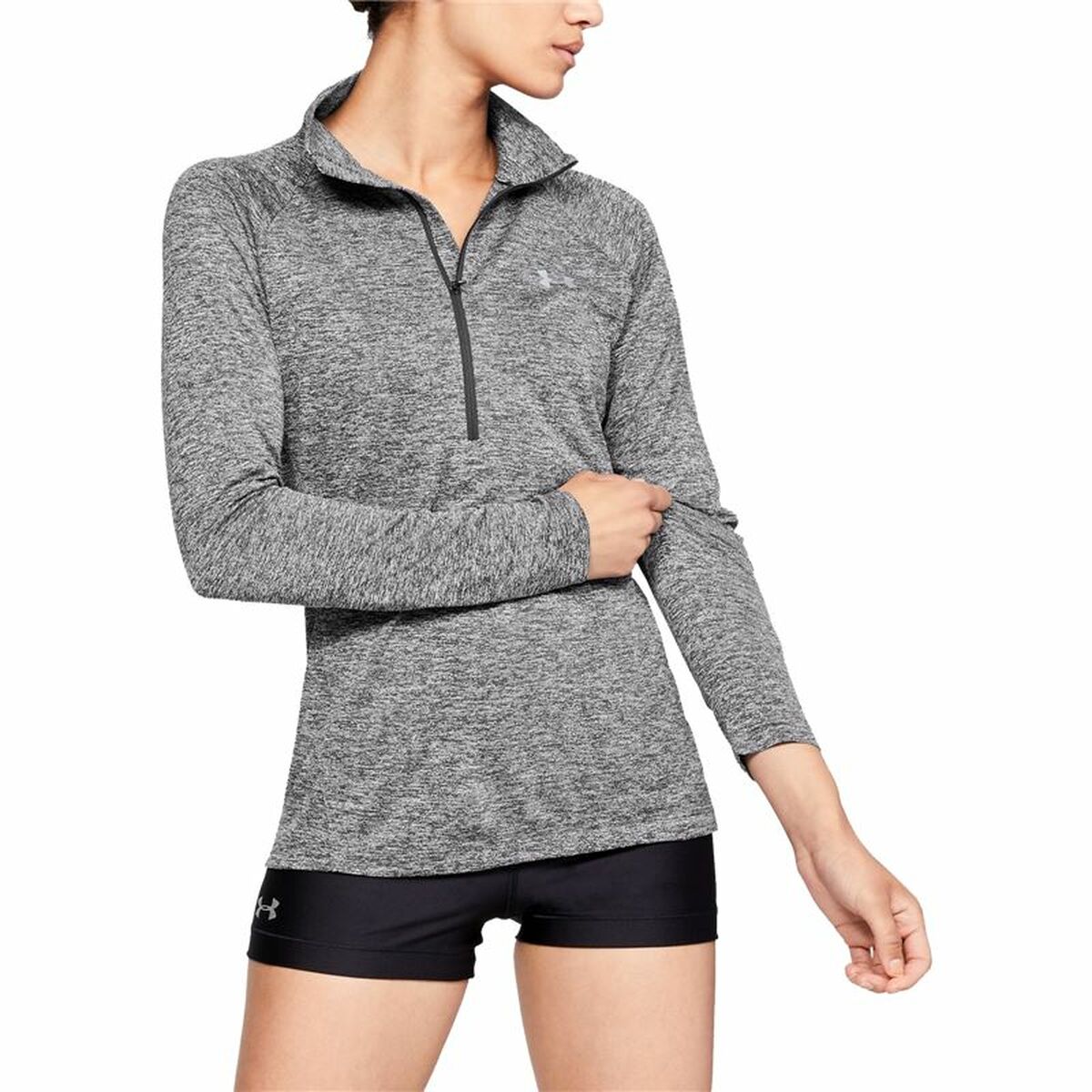 Maglia a Maniche Lunghe Donna Under Armour Tech Twist Grigio chiaro