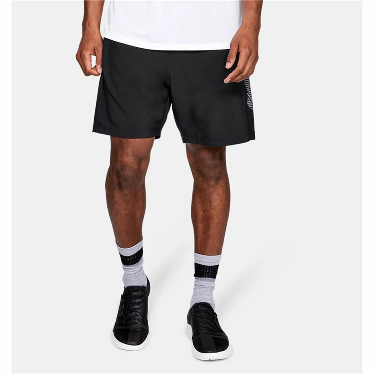 Pantaloni Corti Sportivi da Uomo Under Armour Graphic Nero
