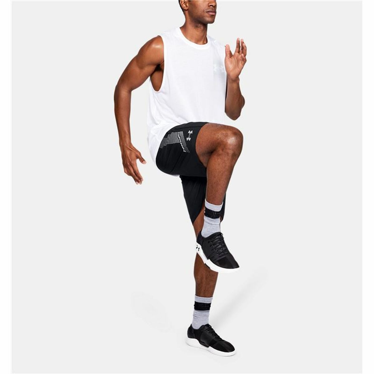 Pantaloni Corti Sportivi da Uomo Under Armour Graphic Nero
