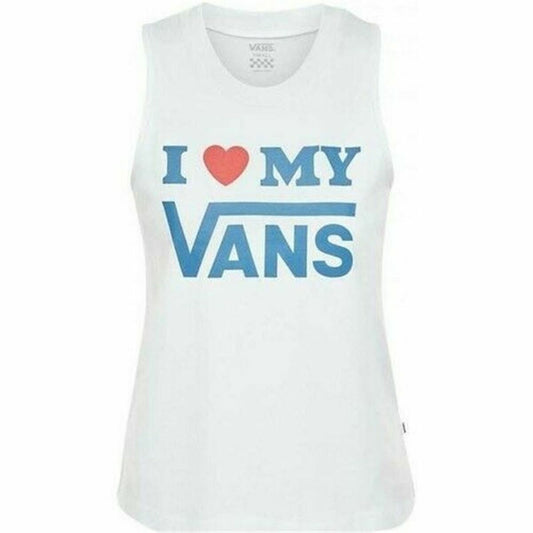 Maglia Smanicata da Donna Vans  LOVE Bianco