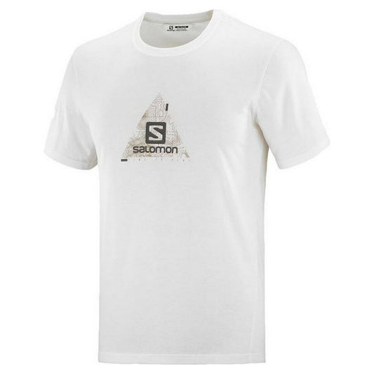 Maglia a Maniche Corte Uomo Salomon Explore Blend Bianco