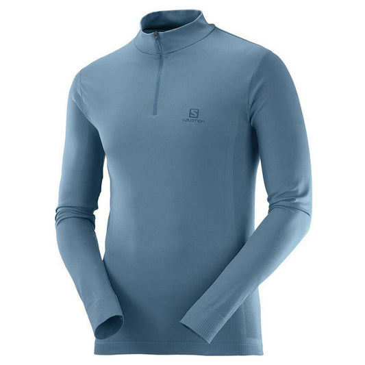 Maglia a Maniche Corte Uomo Salomon Explore Seamless Half Zip