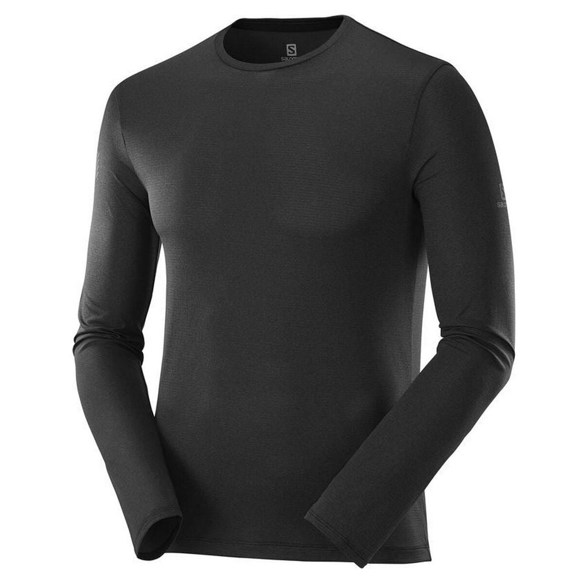 Maglia a Maniche Corte Uomo Salomon Agile Training LS Nero