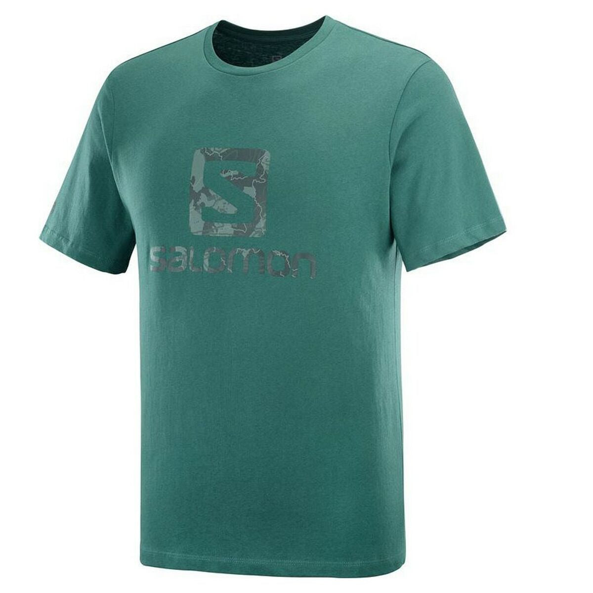 Maglia a Maniche Corte Uomo Salomon Outlife Logo Verde