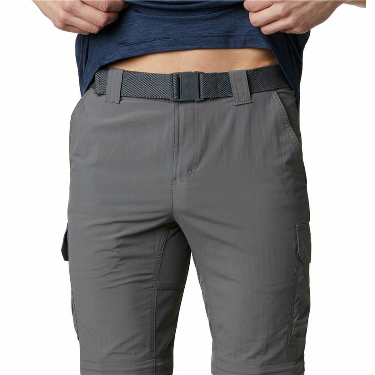 Pantalone Lungo Sportivo Columbia Silver Ridge Convertible Grigio Uomo