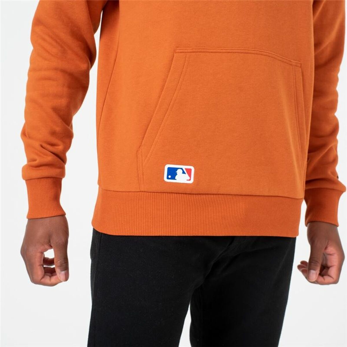 Felpa con Cappuccio Uomo New Era MLB Seasonal Team Logo LA Arancione scuro