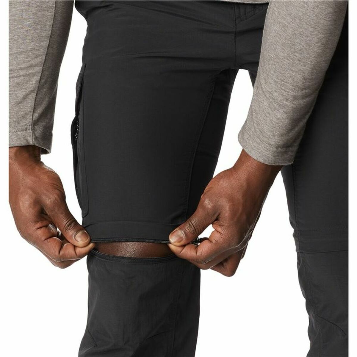 Pantaloni Corti Sportivi da Uomo Columbia Silver Ridge Convertible Nero