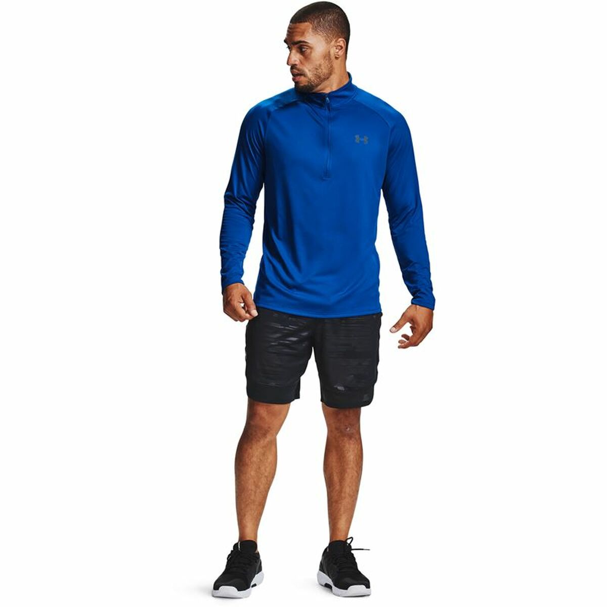 Maglia a Maniche Lunghe Uomo Under Armour Tech™ ½ Azzurro
