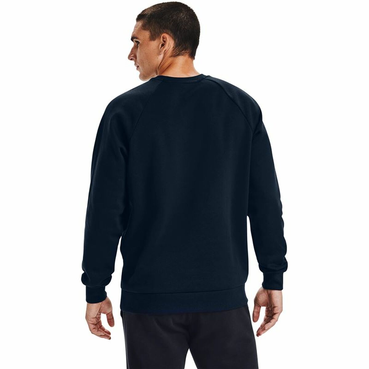 Felpa senza Cappuccio Uomo Under Armour Rival Fleece Azzurro