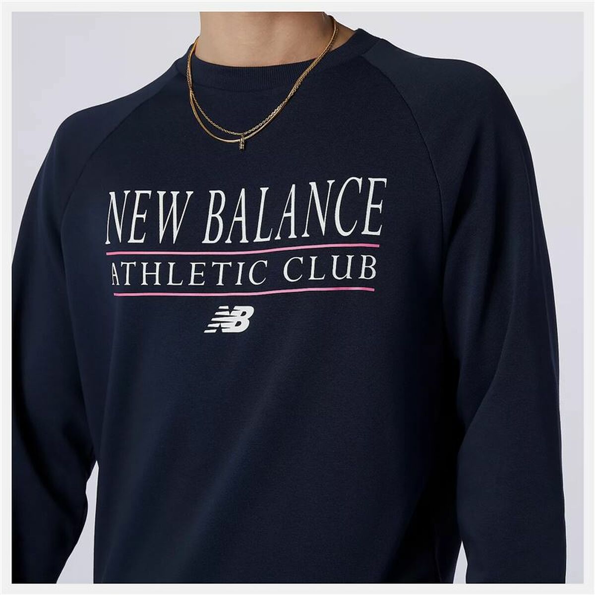 Felpa senza Cappuccio Uomo New Balance 520  Blu Marino