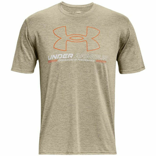 Maglia a Maniche Corte Under Armour Vent Graphic. Marrone Chiaro