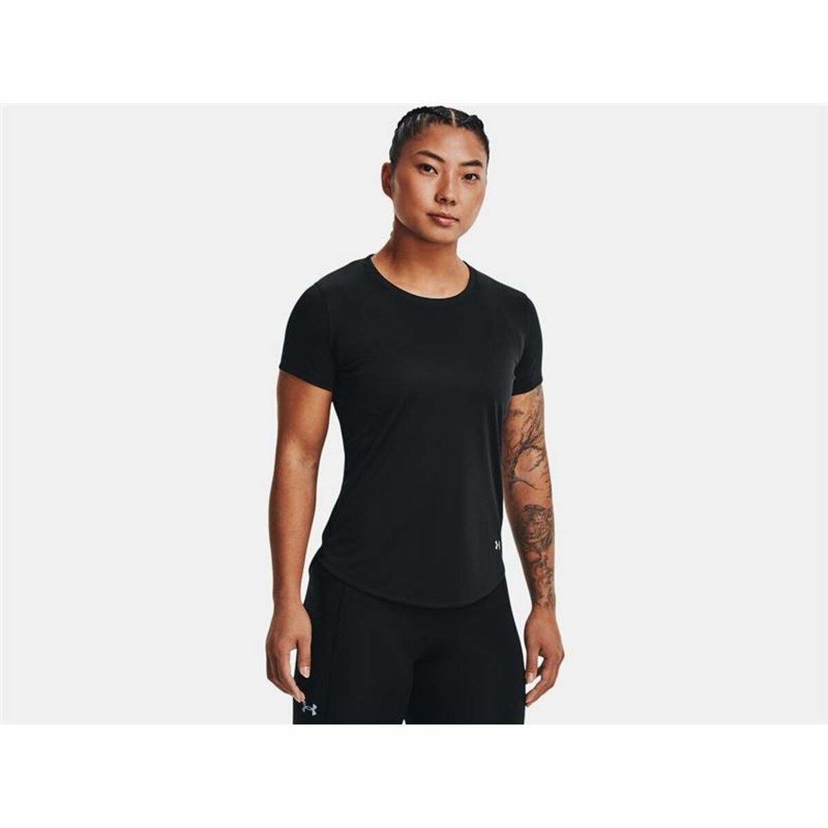 Maglia a Maniche Corte Donna Under Armour Stride Nero