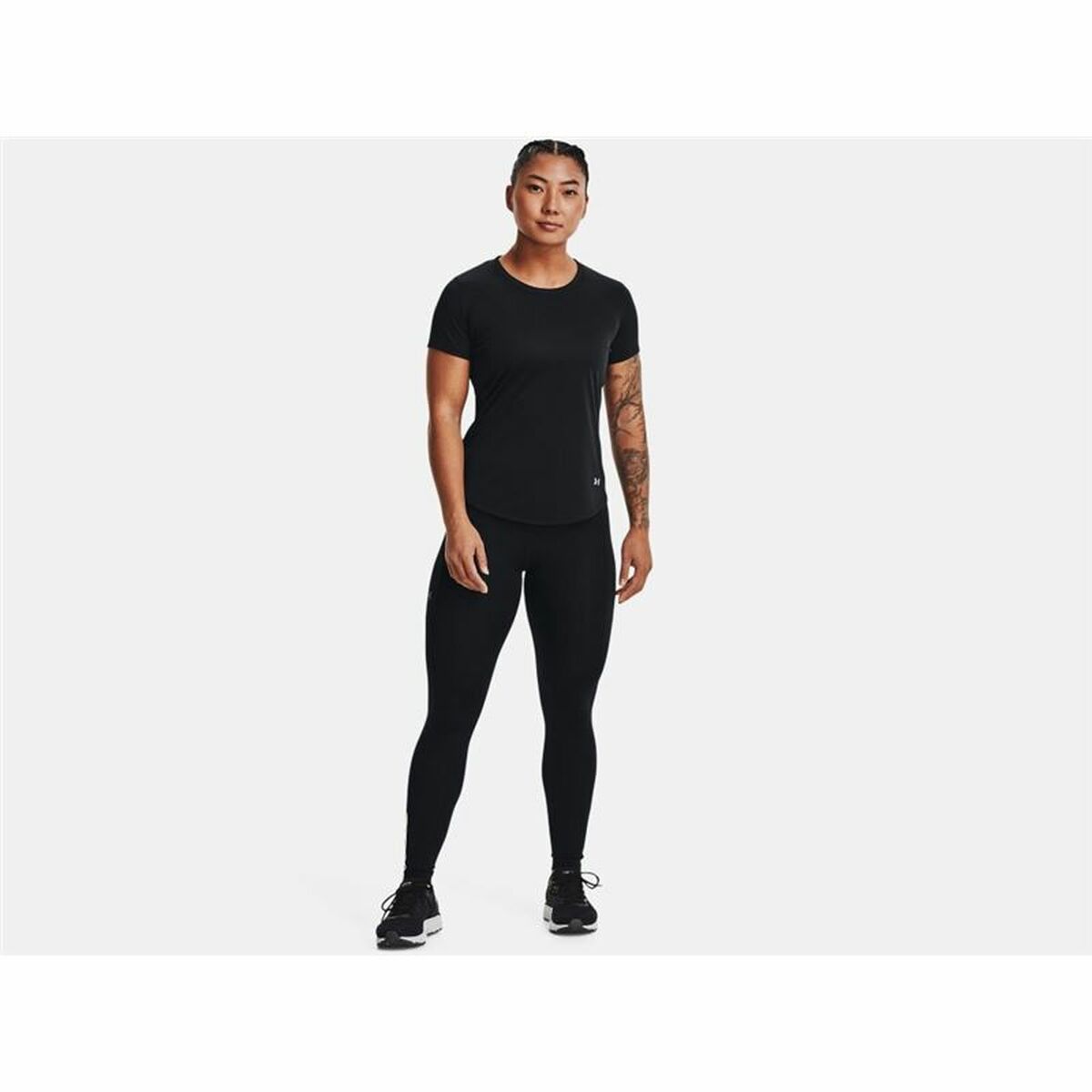 Maglia a Maniche Corte Donna Under Armour Stride Nero