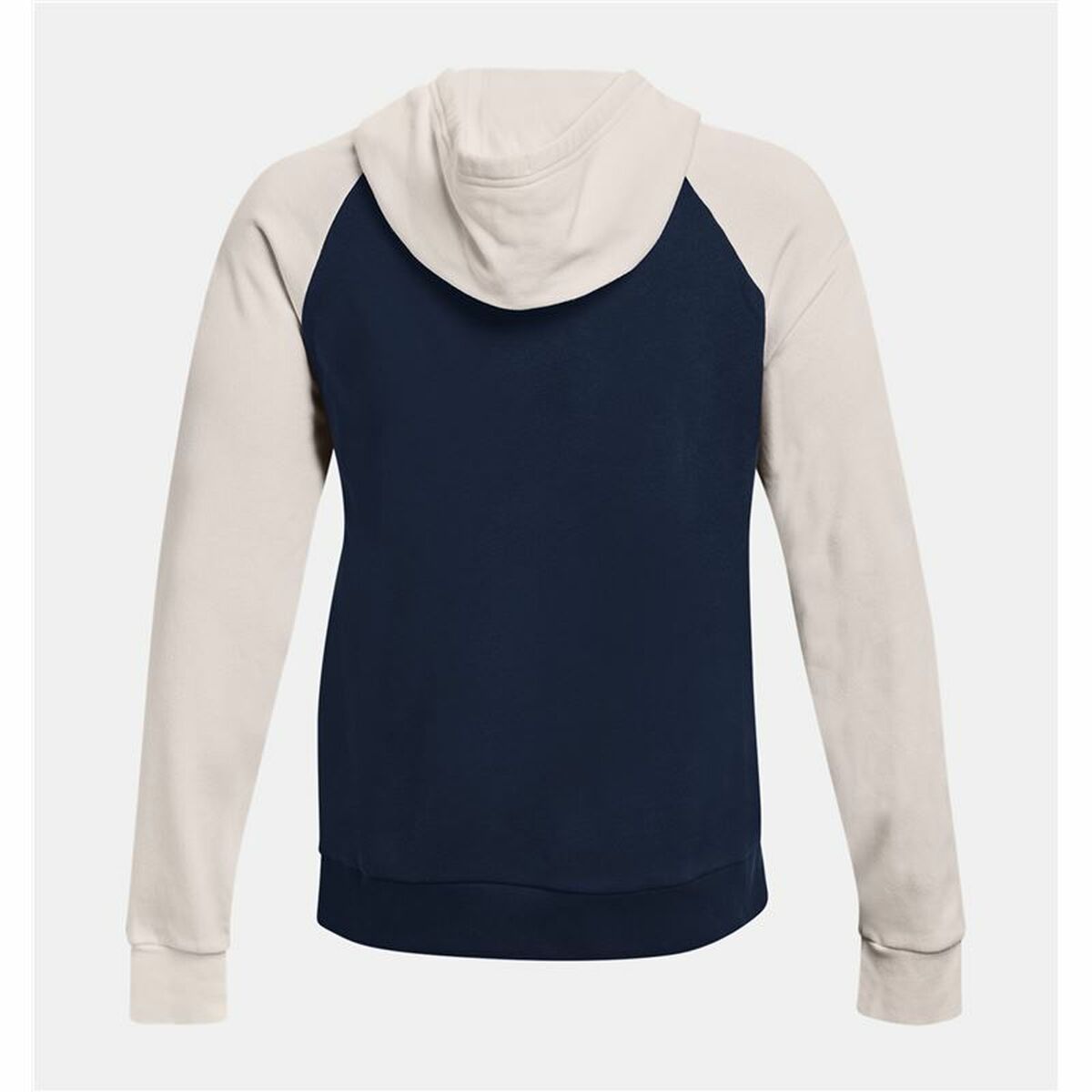 Felpa con Cappuccio Uomo Under Armour Wordmark Colorblock Blu Marino