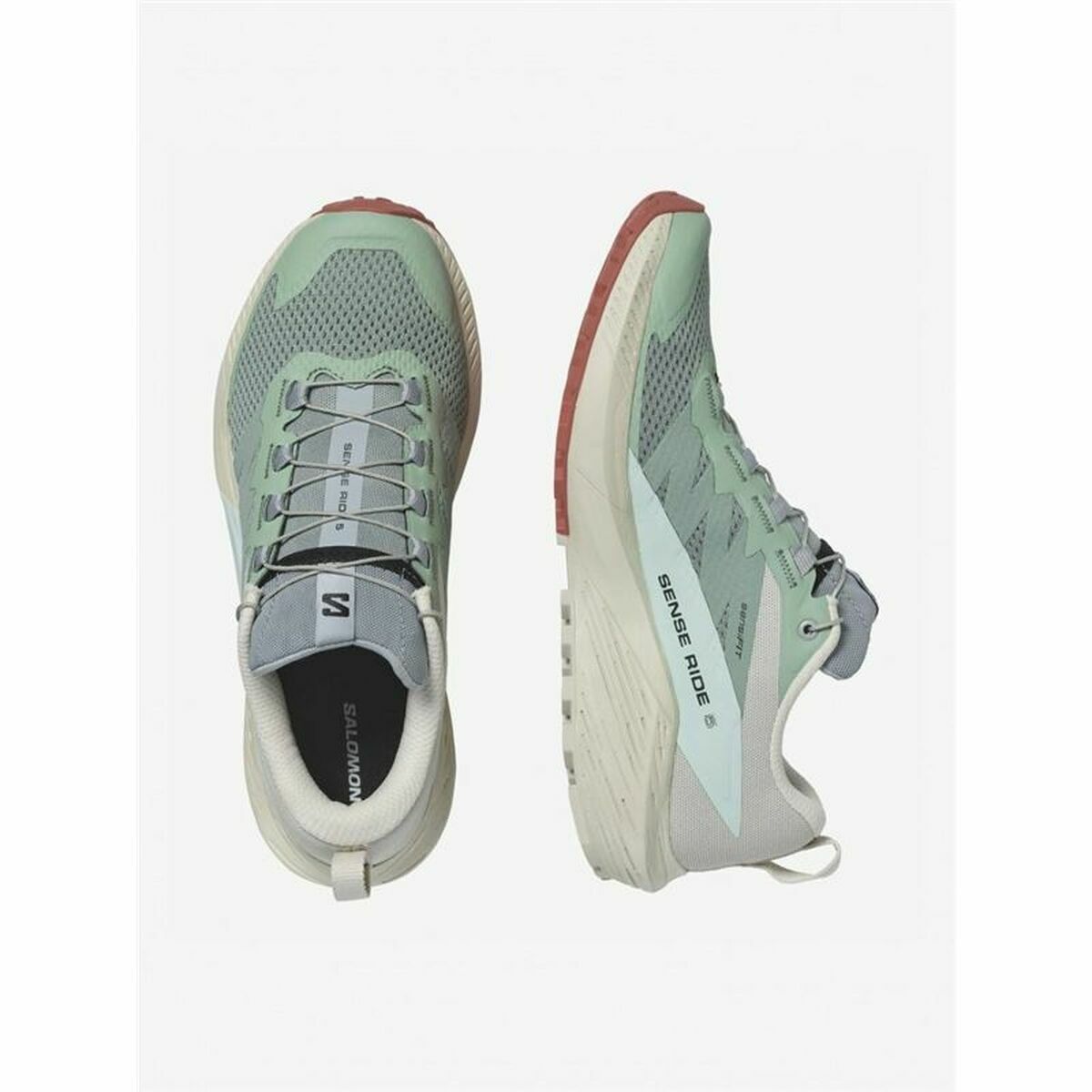 Scarpe Sportive da Donna Salomon Sense Ride 5 Montagna Verde Beige