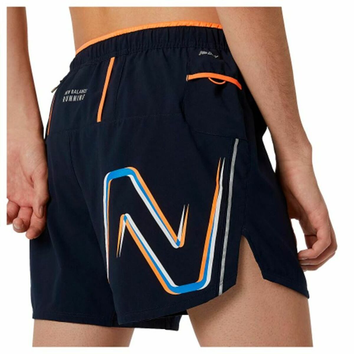 Pantaloni Corti Sportivi da Uomo New Balance Graphic Impact Run 5 Inch