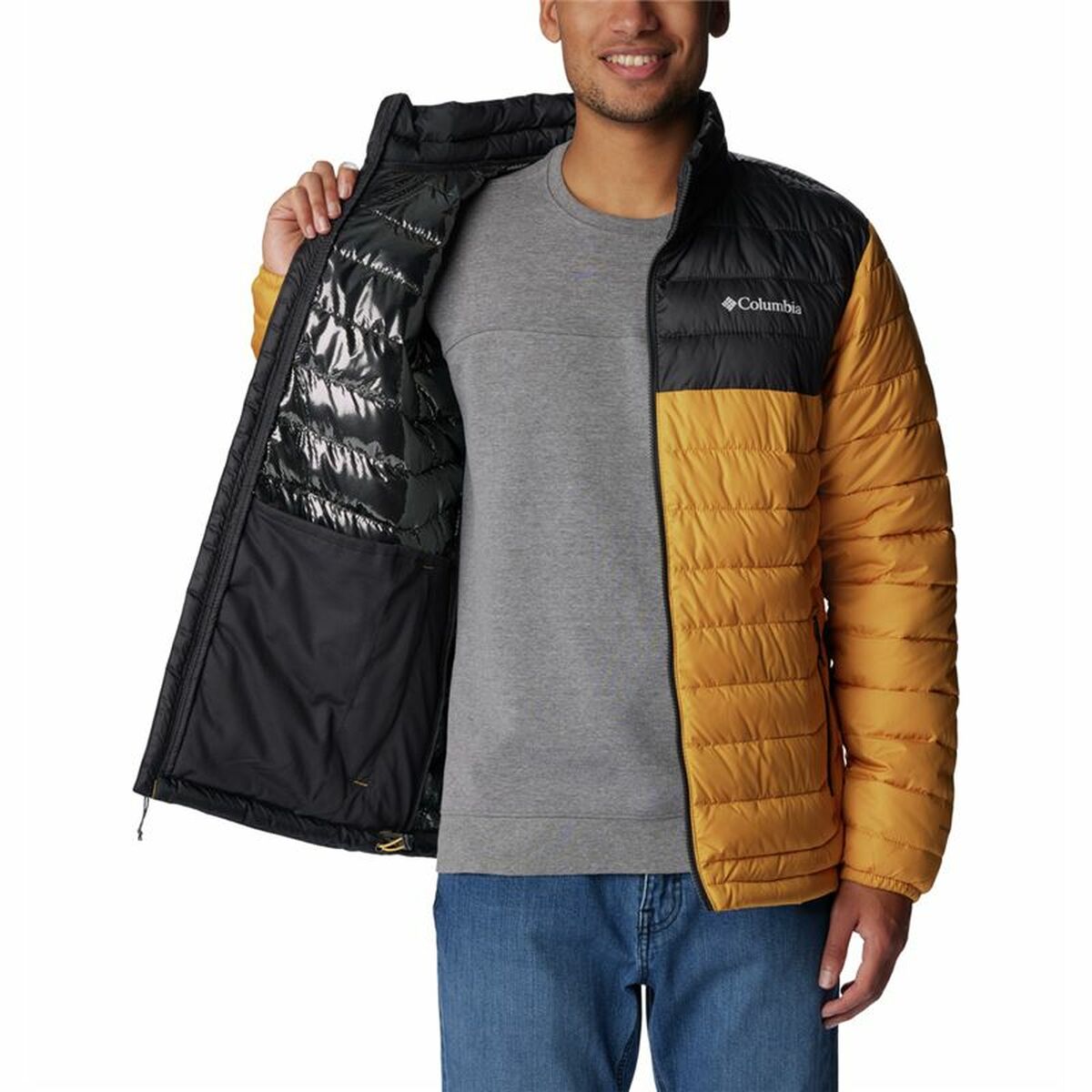 Giacca Impermeabile da Uomo Columbia Powder Lite™ Arancio