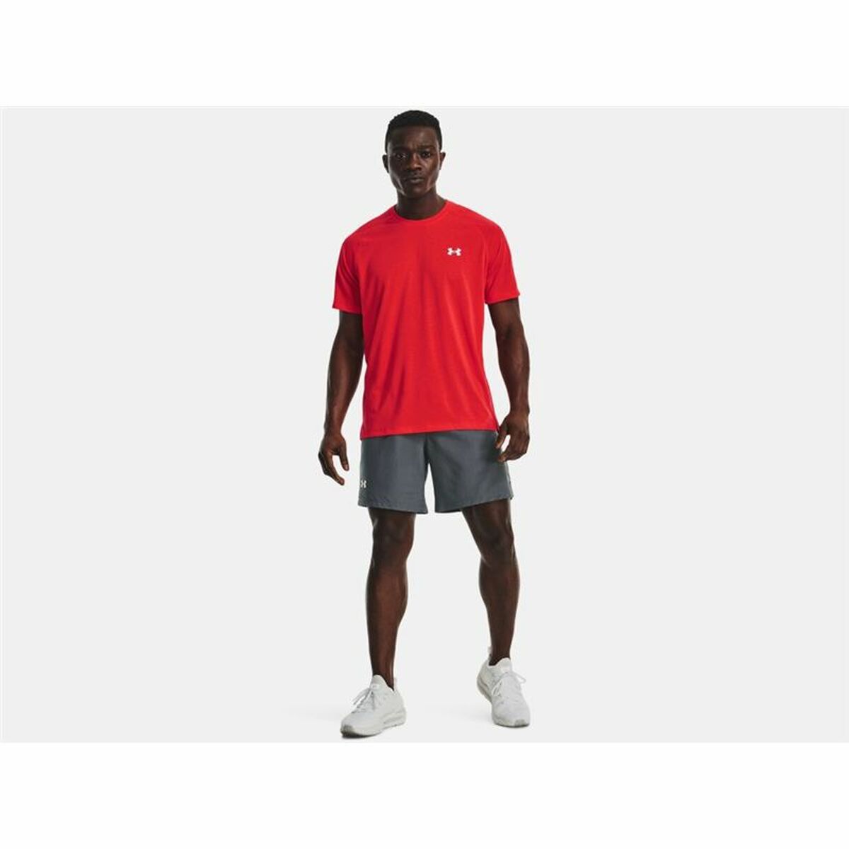 Maglia a Maniche Corte Uomo Under Armour Streaker Rosso