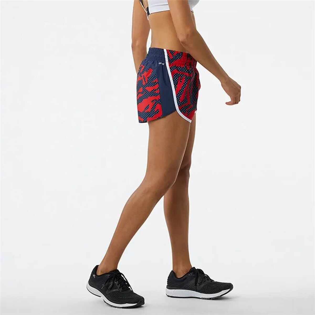 Pantaloni Corti Sportivi da Uomo New Balance Printed Accelerate Rosso