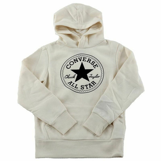Felpa con Cappuccio Bambino Converse Polar CTP CORE Bianco