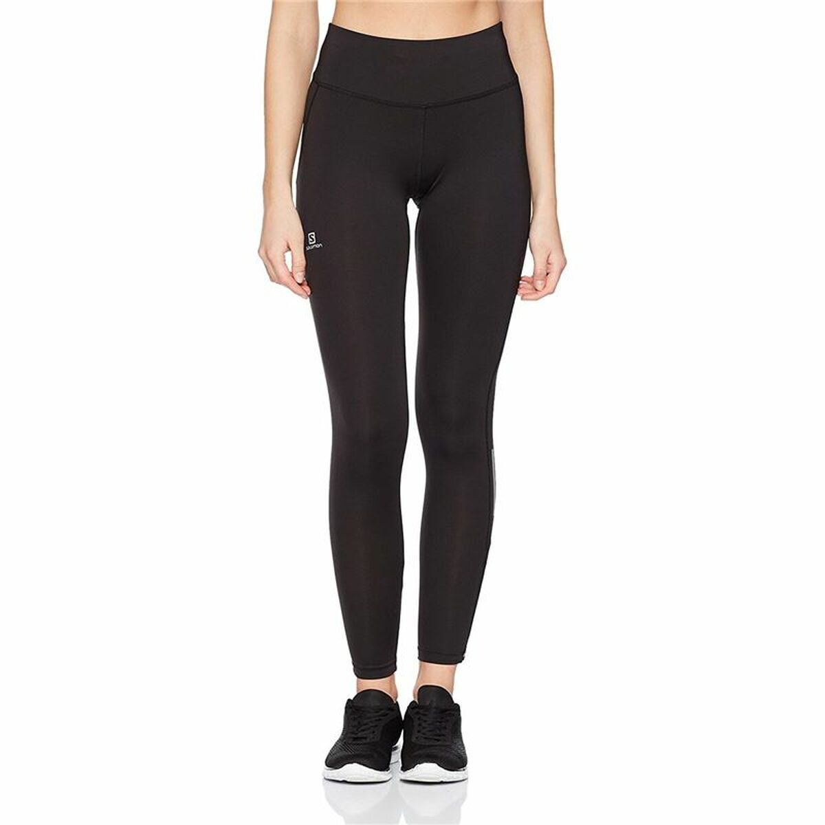Leggings Sportivo da Donna Salomon Agile Long Tight Nero