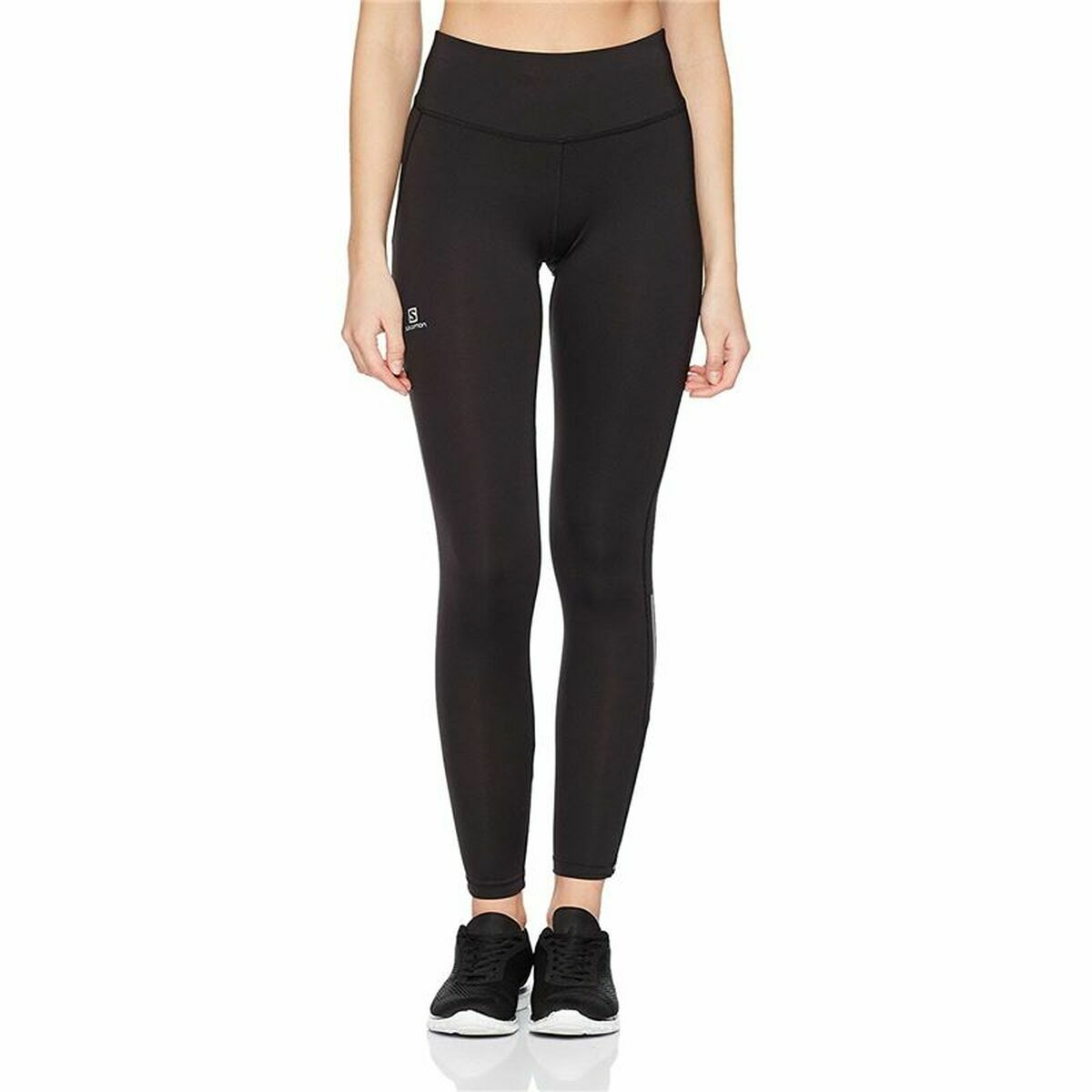 Leggings Sportivo da Donna Salomon Agile Long Tight Nero