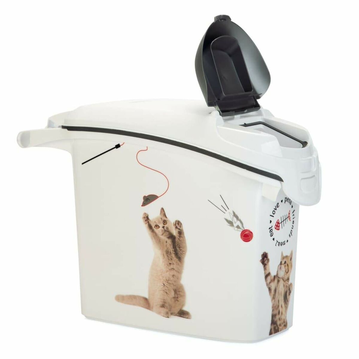 Contenitore per alimenti per animali domestici Curver Love Pets Bianco 15 L 6 Kg