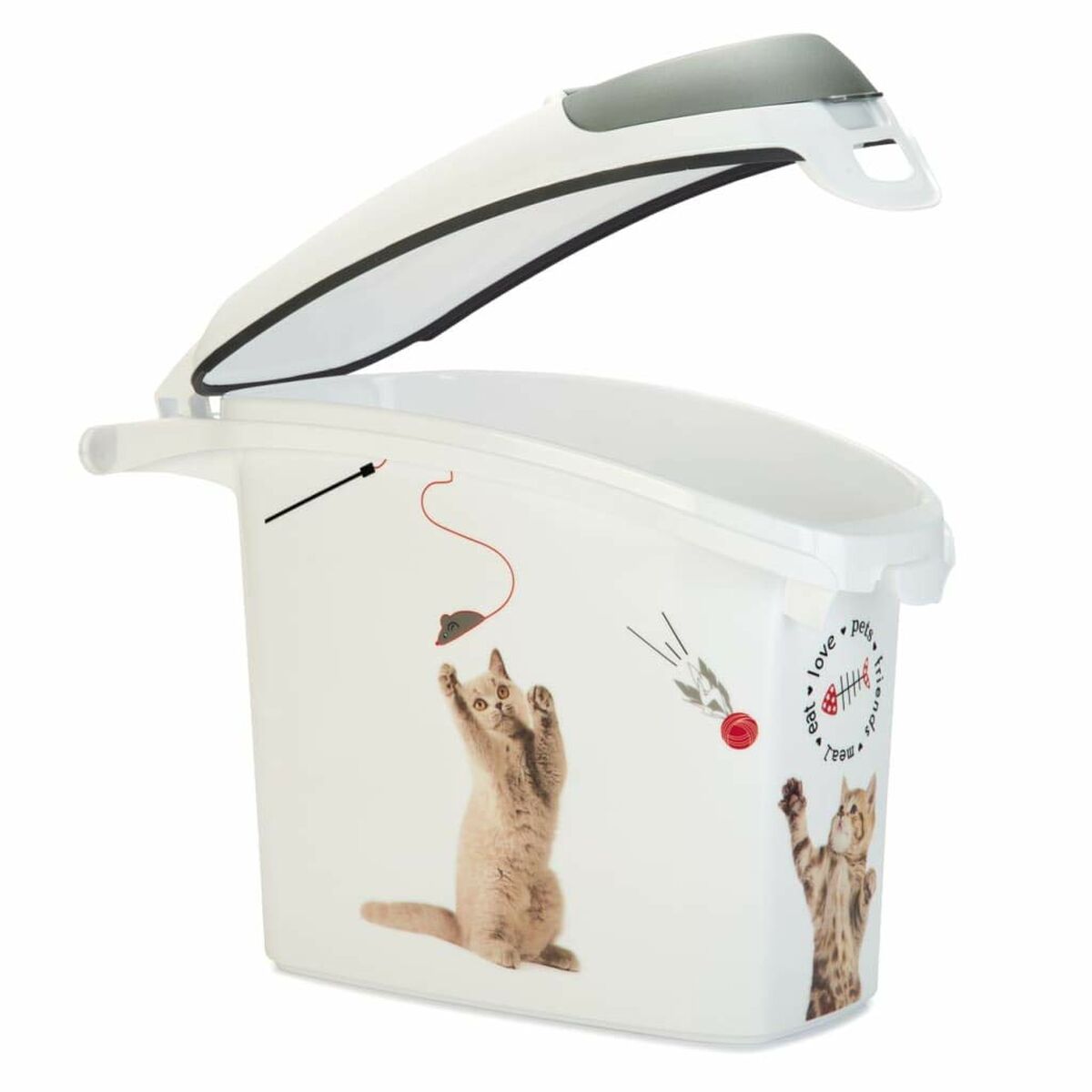 Contenitore per alimenti per animali domestici Curver Love Pets Bianco 15 L 6 Kg