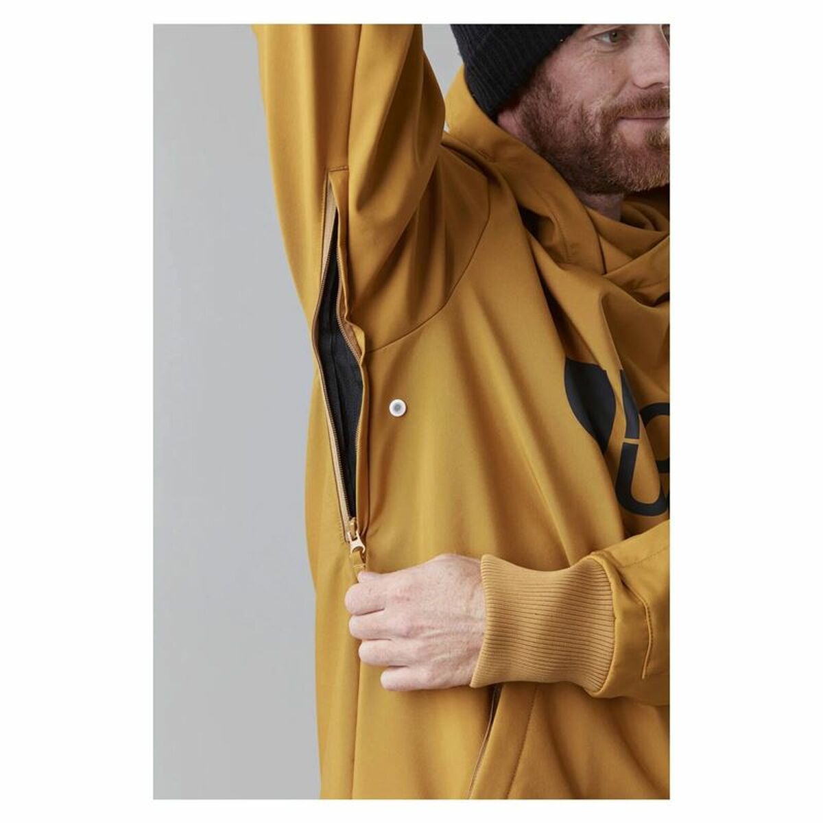 Felpa con Cappuccio Uomo Picture Giallo