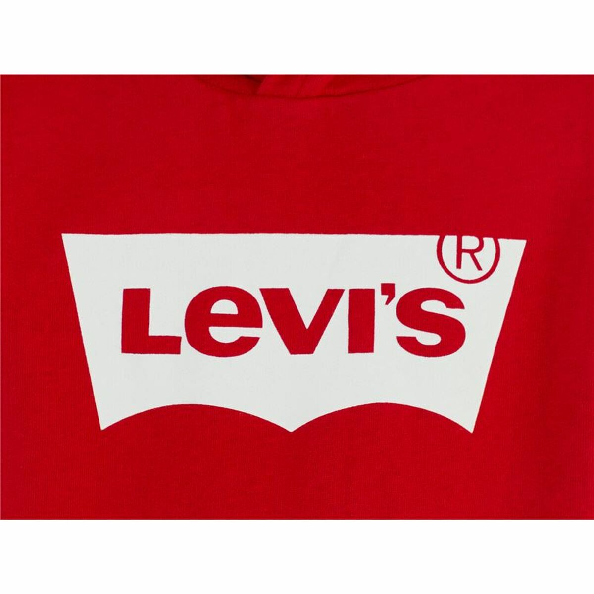 Felpa per Bambini Levi's Batwing Screenprint Rosso