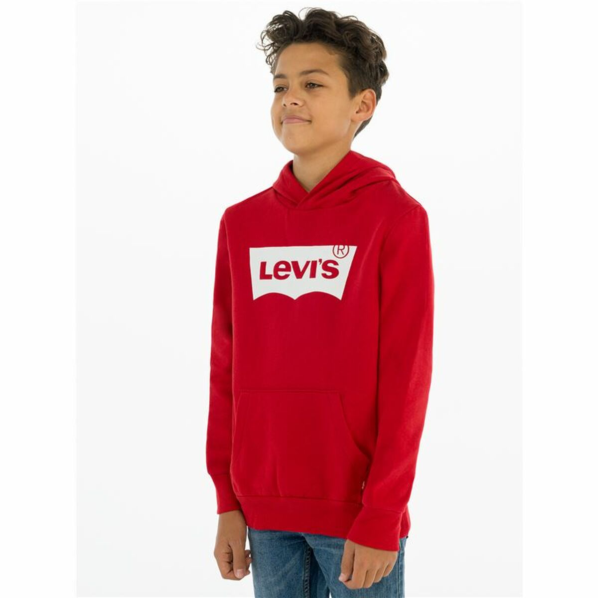 Felpa per Bambini Levi's Batwing Screenprint Rosso