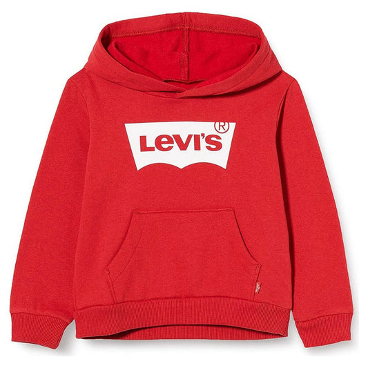 Felpa con Cappuccio Unisex Levi's Batwing Screenprint Boy Rosso
