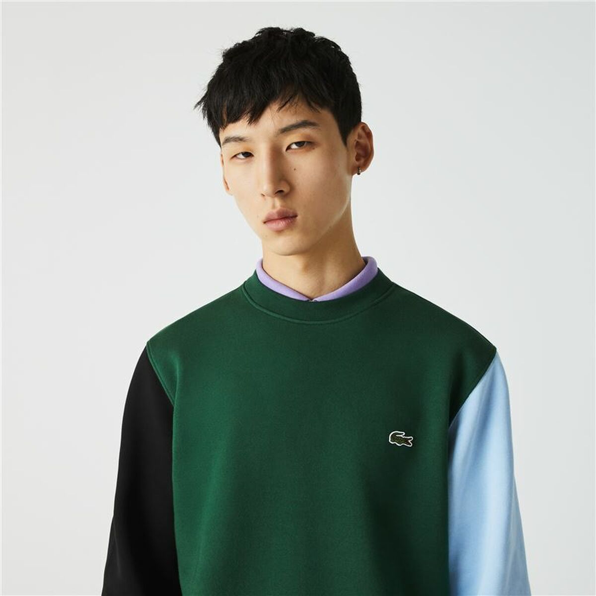 Felpa senza Cappuccio Uomo Lacoste Verde