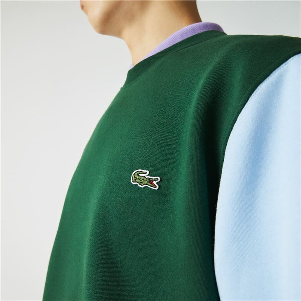 Felpa senza Cappuccio Uomo Lacoste Verde