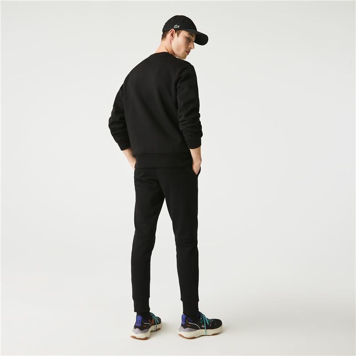 Pantalone Lungo Sportivo Lacoste Nero Uomo