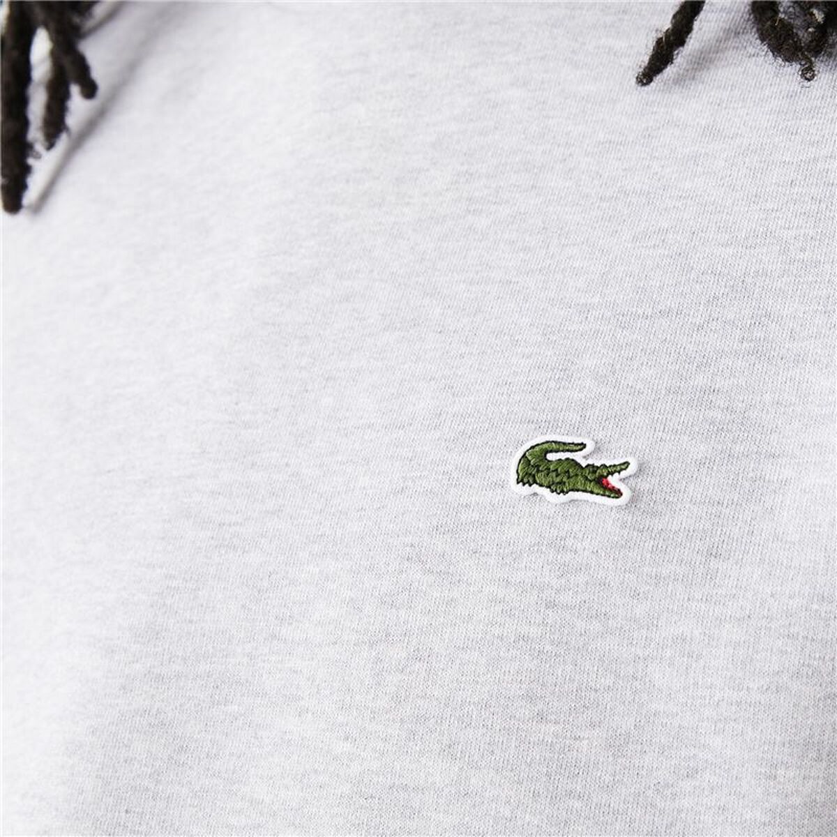 Felpa senza Cappuccio Uomo Lacoste Grigio chiaro