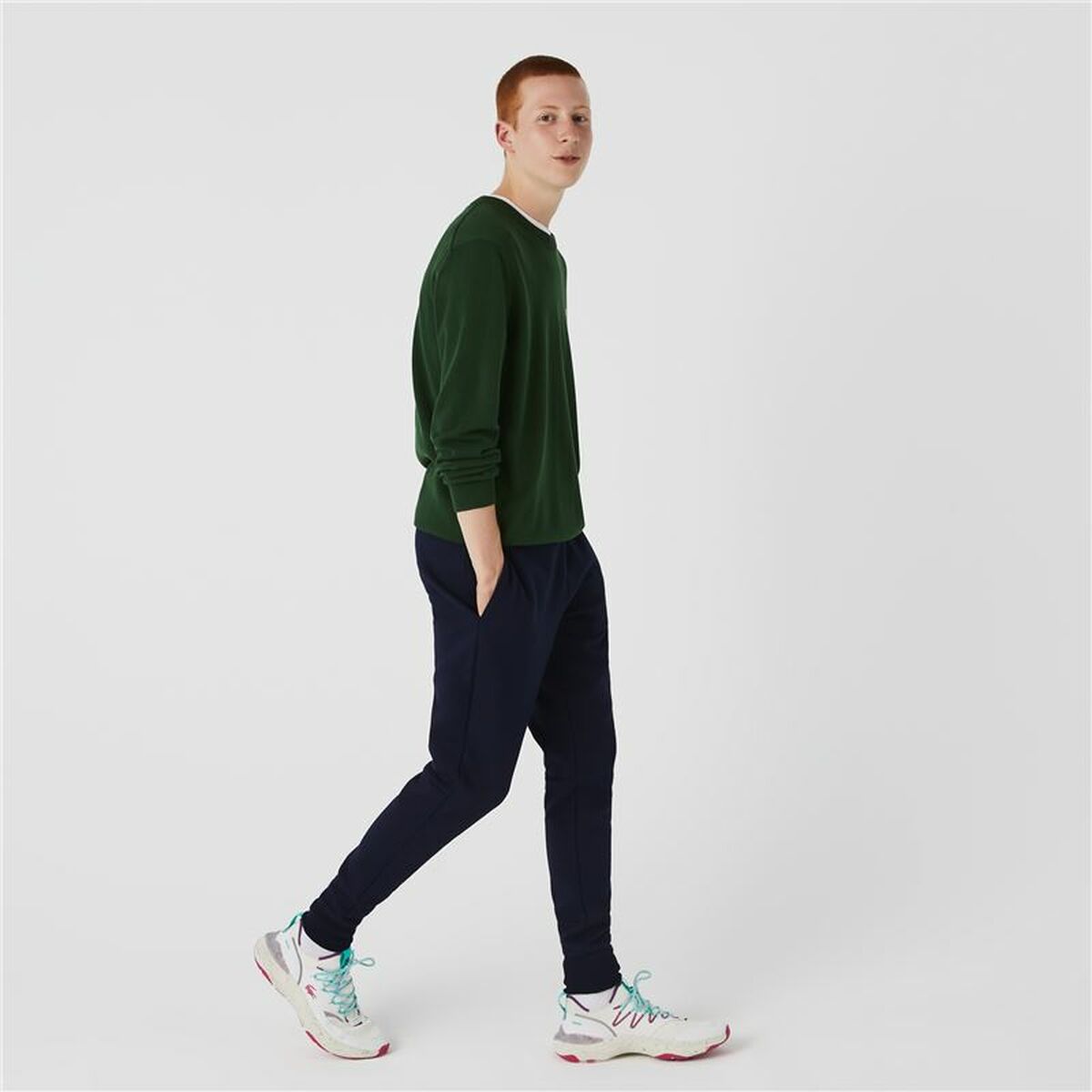 Pantalone Lungo Sportivo Lacoste Blu scuro Uomo