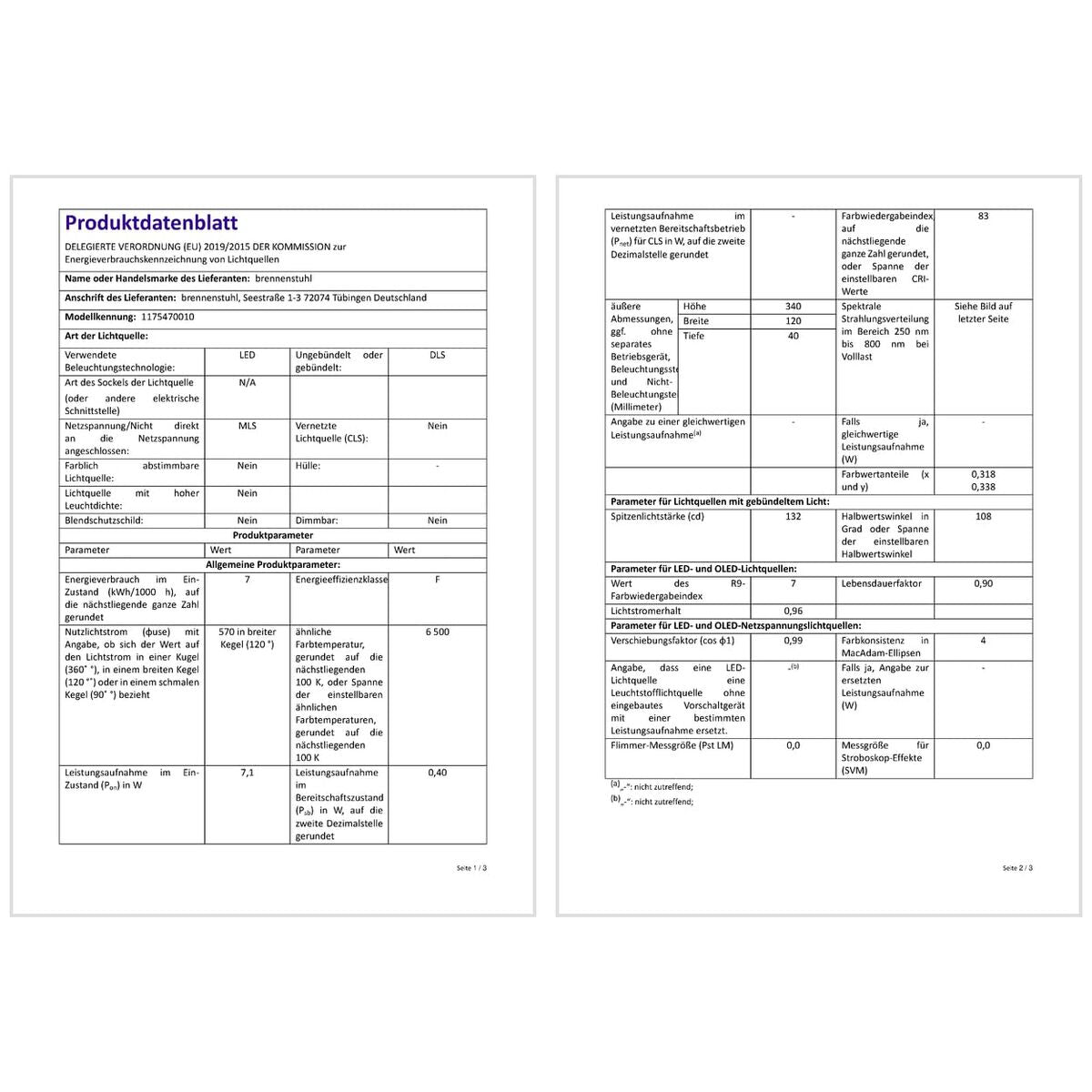 Kit Cannello da Cucina Brennenstuhl WL 550 570 Lm