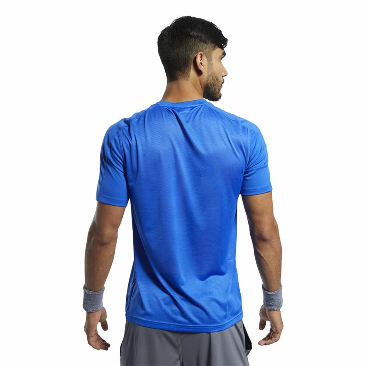Maglia a Maniche Corte Uomo Reebok Workout Ready Tech Azzurro